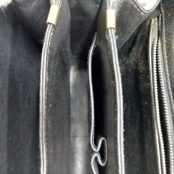 CELINE Shoulder Bag Black Leather 696-070325